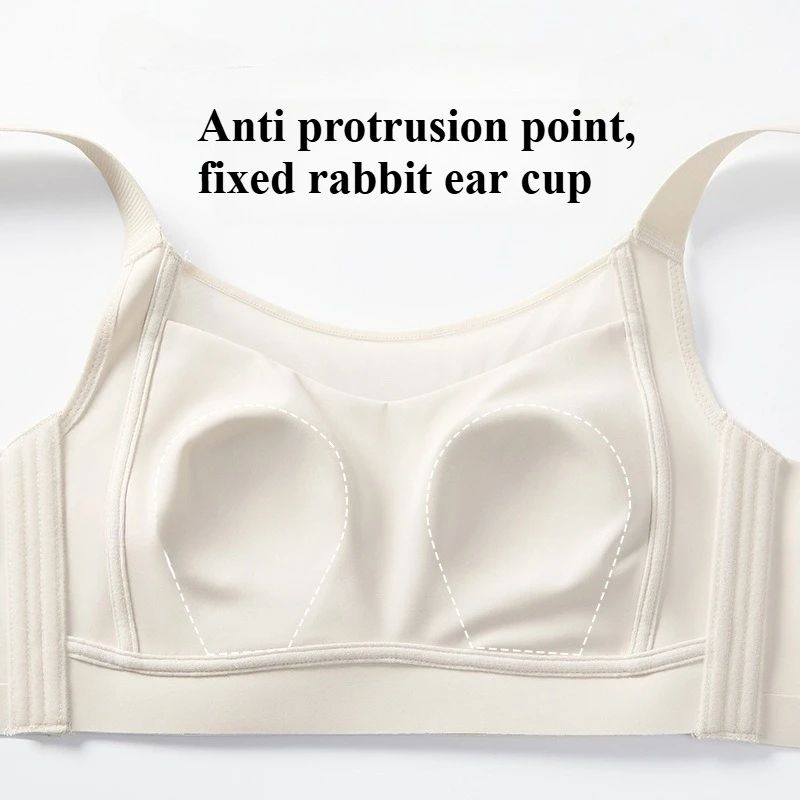 White Seamless Full-Cup Minimizer Bra – Ultra-Thin Side Control Everyday Support