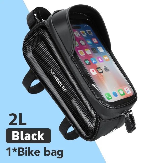 NEWBOLER Waterproof Bicycle Top Tube Bag – Touch Screen Phone Case