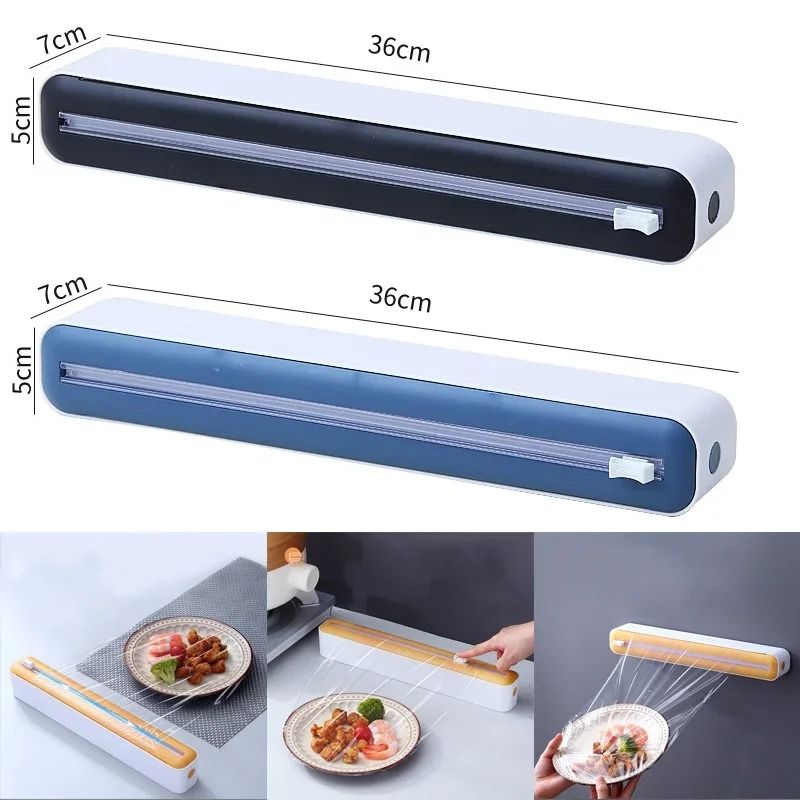 Basalt Glide Dispenser | High-Fidelity Plastic Wrap & Foil Cutter | Executive Culinary Utility Hub