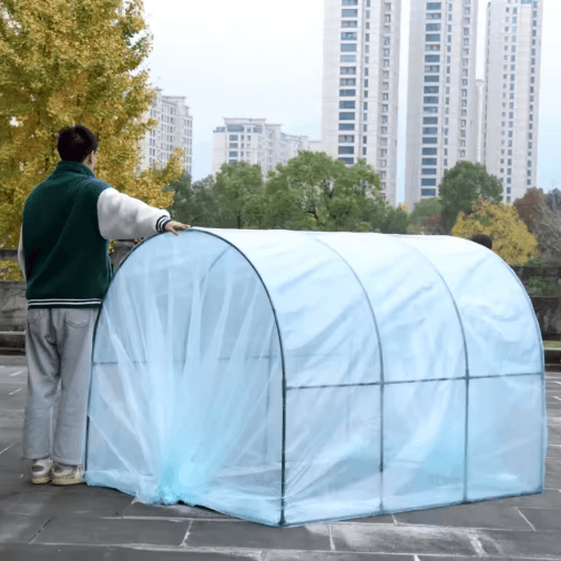 Arched Outdoor Greenhouse Winter Warm Insulated Plant House for Balcony Courtyard and Vegetable Frost Protection
