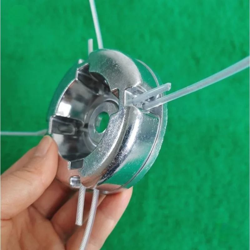 Universal Aluminum Alloy Lawn Mower Head Replacement with Nylon Steel Line