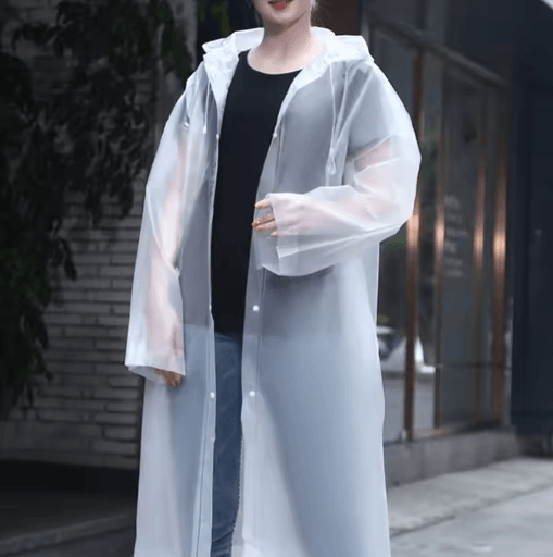 Adult One Piece Raincoat Thickened Reusable Waterproof and Windproof Outdoor Rain Gear