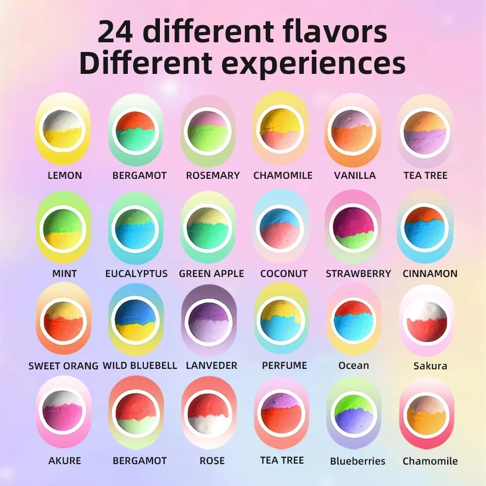 FizzFun Kids Bath Bombs with Surprise 24 Pack Gift Set
