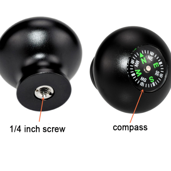 Compass Camera Monopod Handle for Trekking Pole Hiking Stick Mount