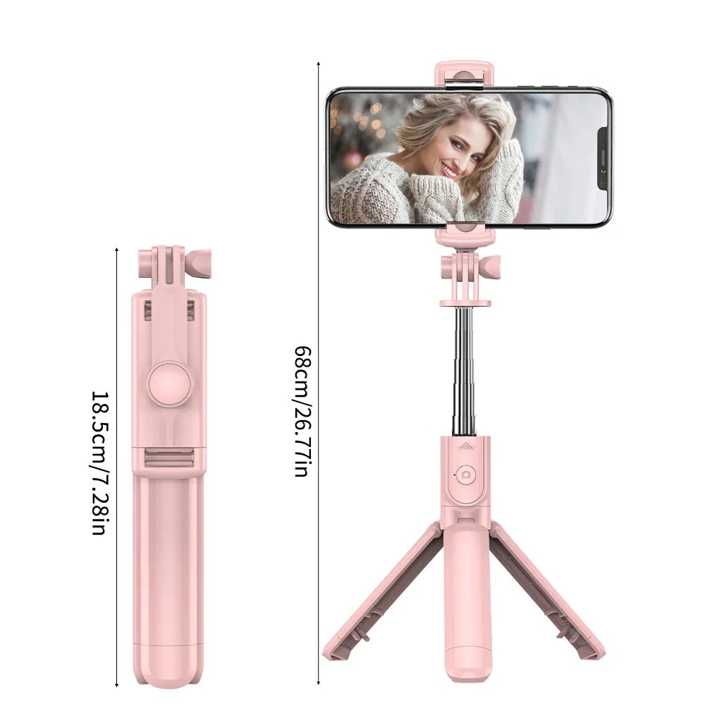 FlexPro Bluetooth Selfie Stick Tripod with Detachable Remote for iPhone & Android