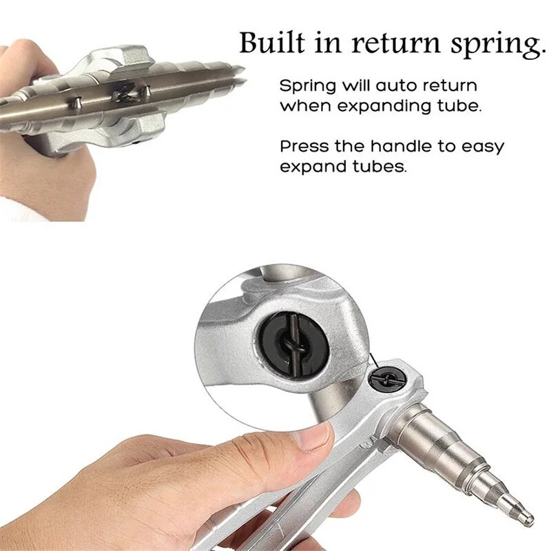 Copper Tube Expander: Manual Tool for Repairing Refrigeration & Air Conditioner Pipes (6mm-22mm)