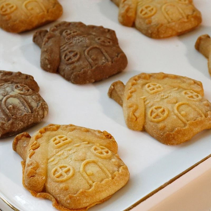 Christmas 3D Engraved Wooden Cookie Mold