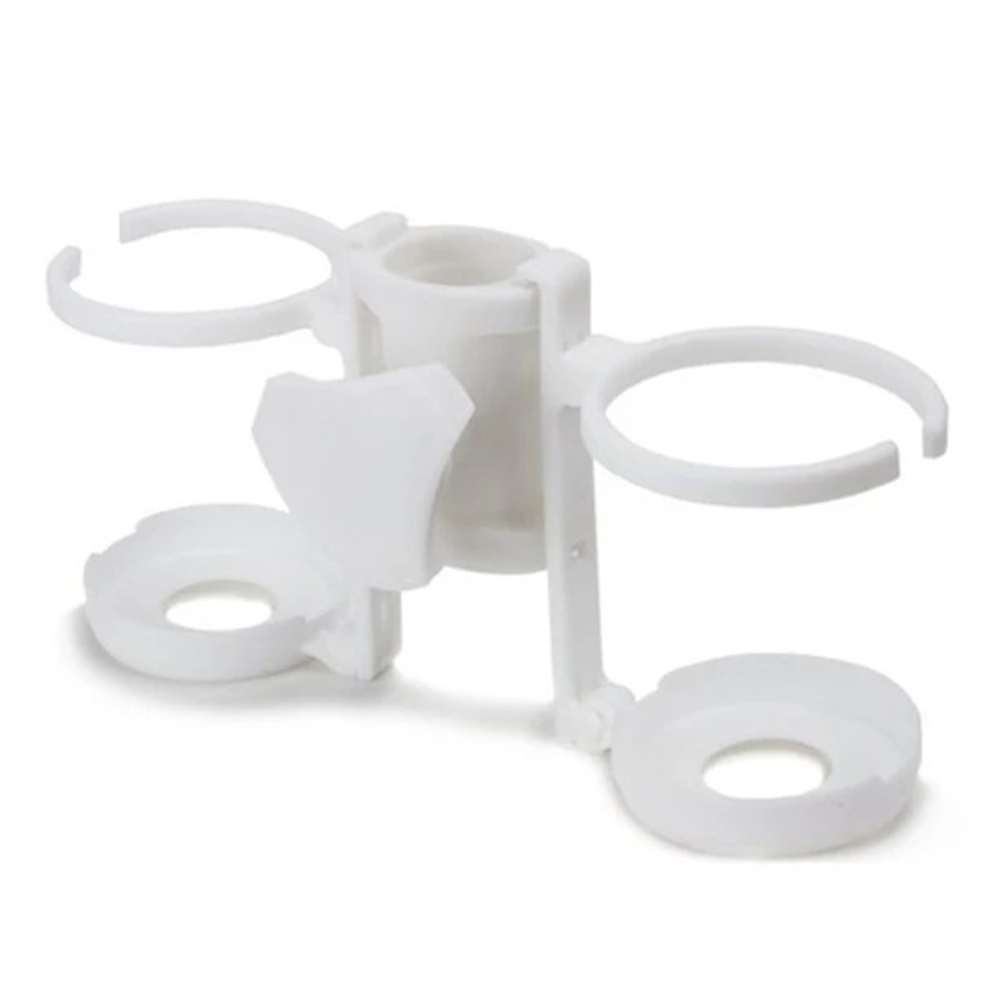 Foldable Drink Bottle Stand Portable Metal Cup Holder for Beach Umbrellas & Outdoor Use.