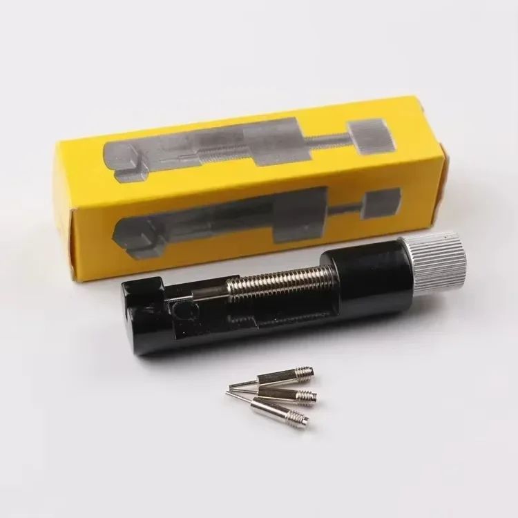Adjustable watch band link remover Tool, All-Metal watch strap adjustment tool with Spare Pins