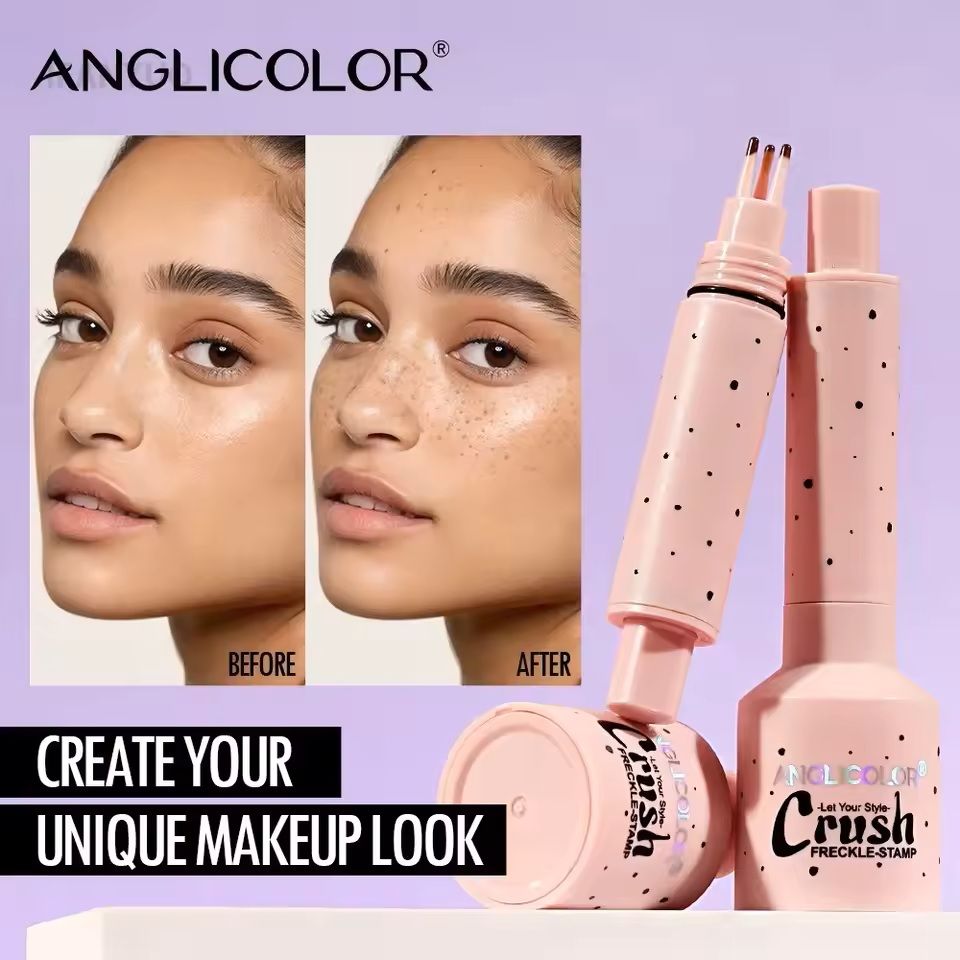Freckle Stamp Pen with Cushion Tip – Waterproof Natural Dot Pen for Long-Lasting Freckle Makeup
