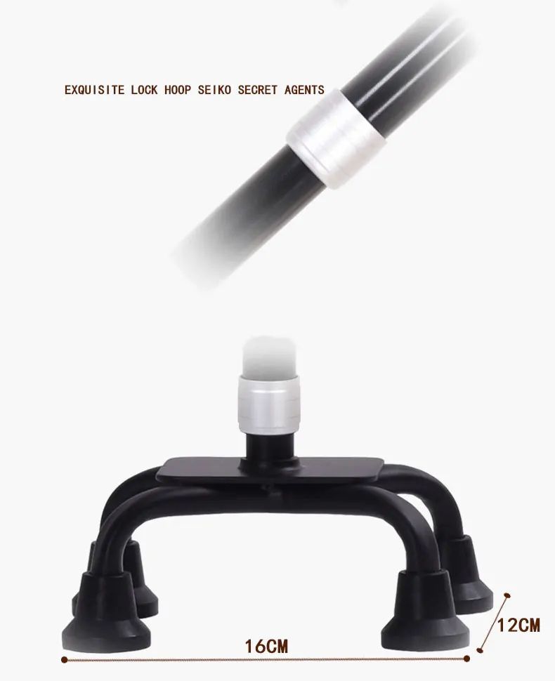 Retractable Non-Slip Aluminum Walking Cane with LED Light