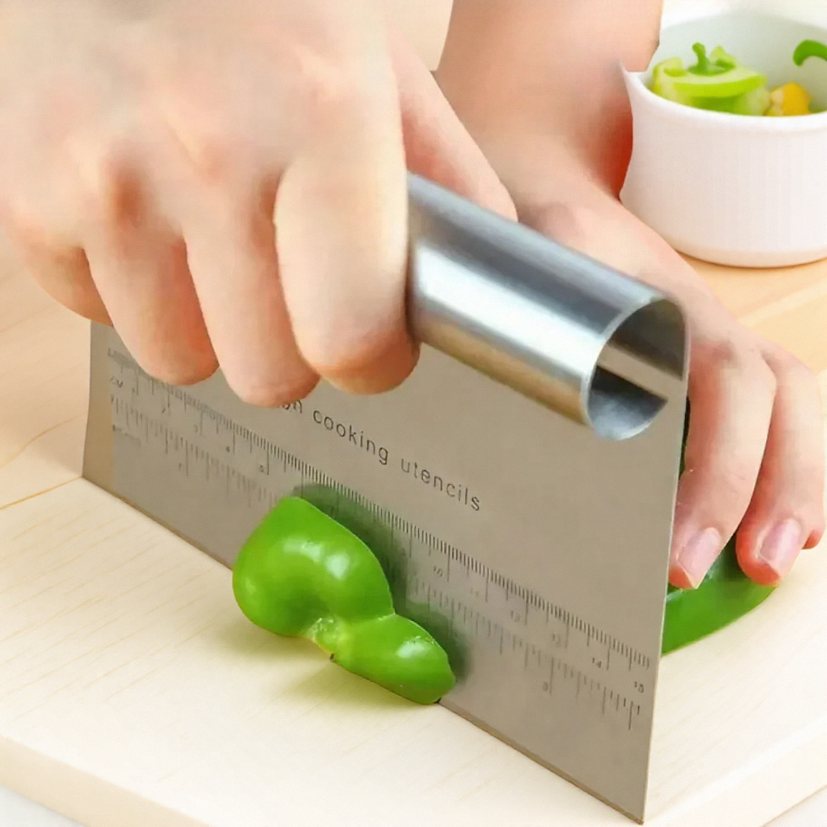 Cake Scraper, Multipurpose Stainless Steel, Dough Cutter, Fondant, Vegetable Slicer