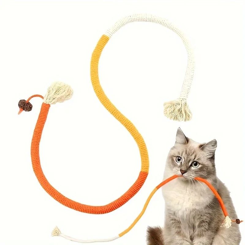 Cat Bite Rope Toy Durable Teething Chew Rope