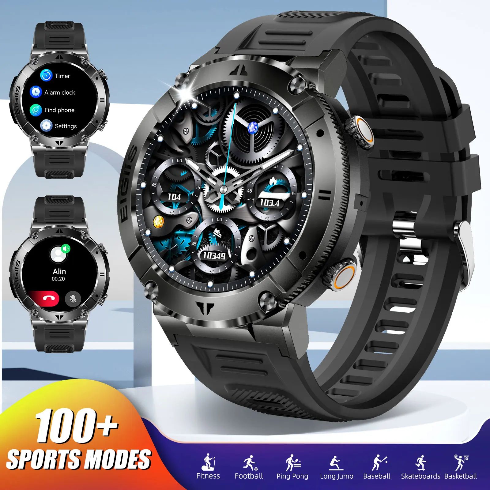 LaNikar Bluetooth Calling Fitness Smartwatch