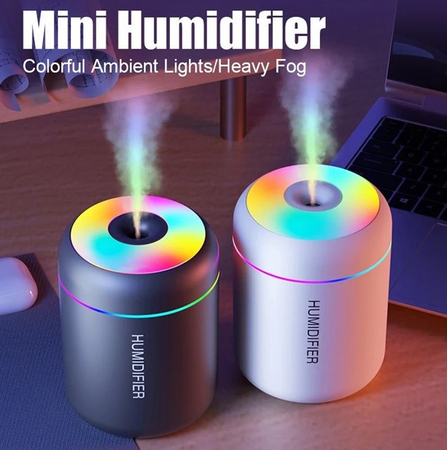 MistBloom Mini USB Humidifier – Cool Mist Aroma Diffuser for Car, Office, and Bedroom