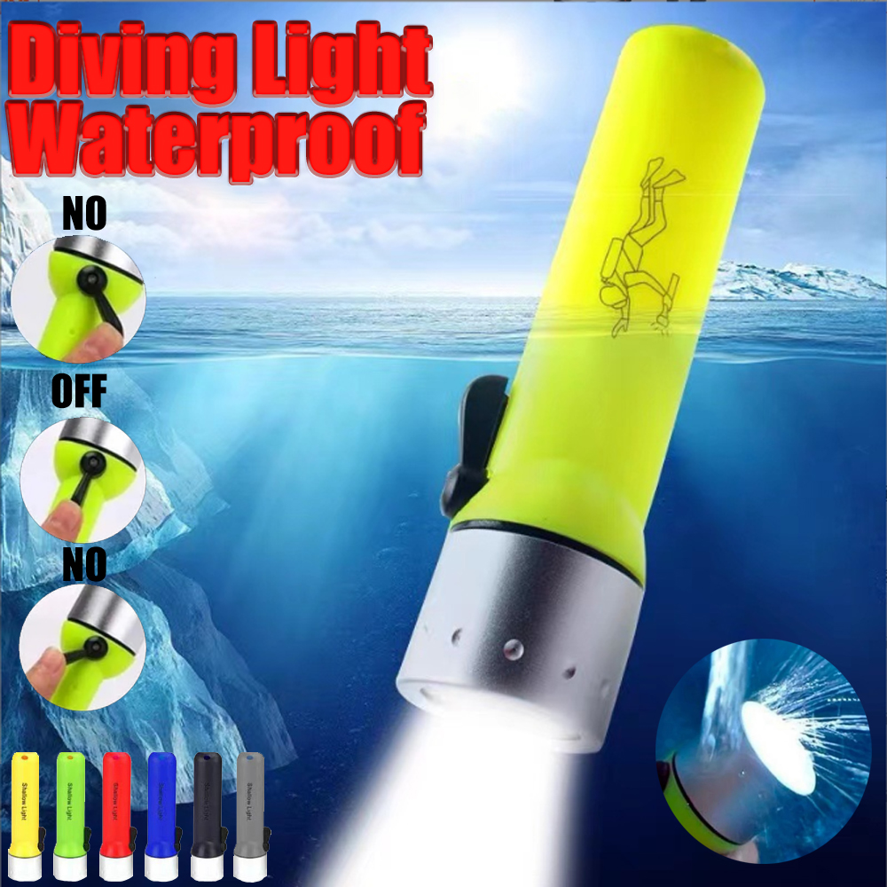 Outdoor Waterproof Diving Flashlight Mini Portable High Lumen LED Light with Long Battery Life for Adventure