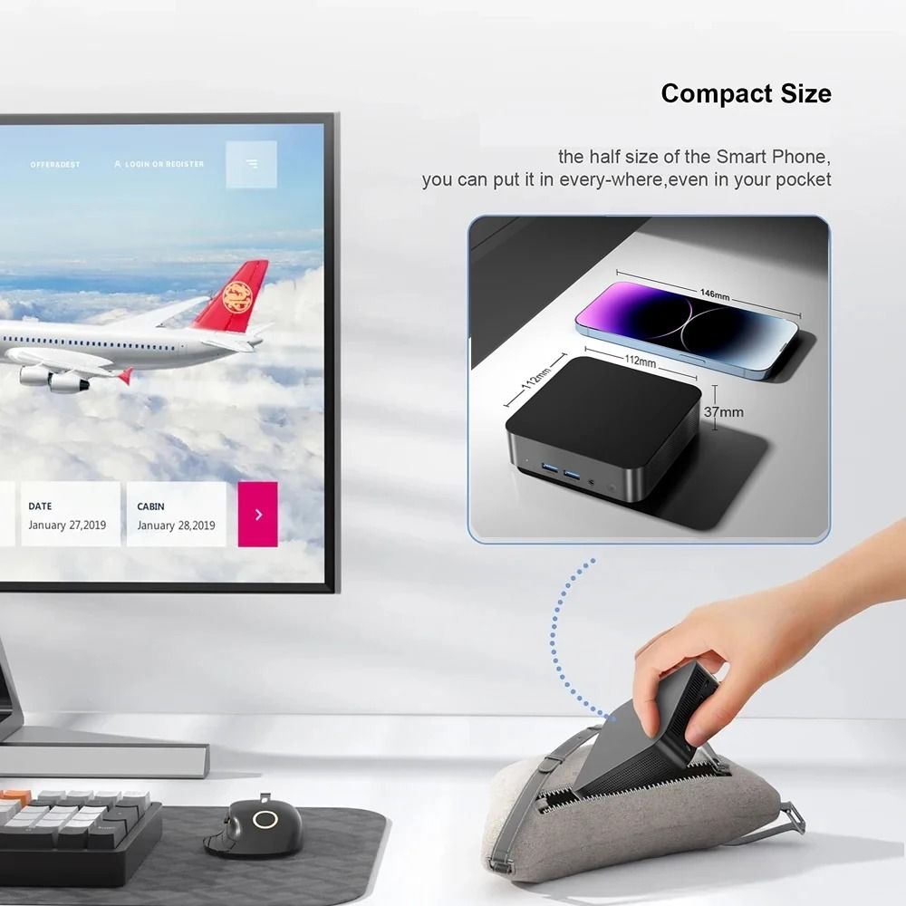 Mini PC Intel Core i9 Pocket Computer 16GB RAM SSD Options