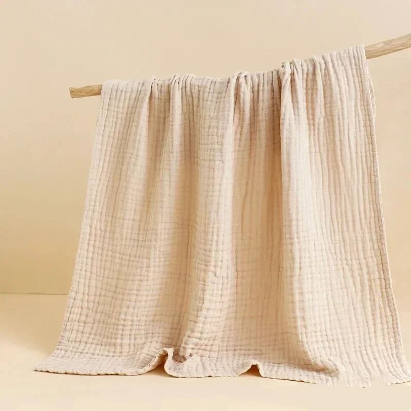 Pure Cotton 6 Layer Bubble Baby Bath Towel 105x105cm Kids Swaddle Wrap and Muslin Bedding