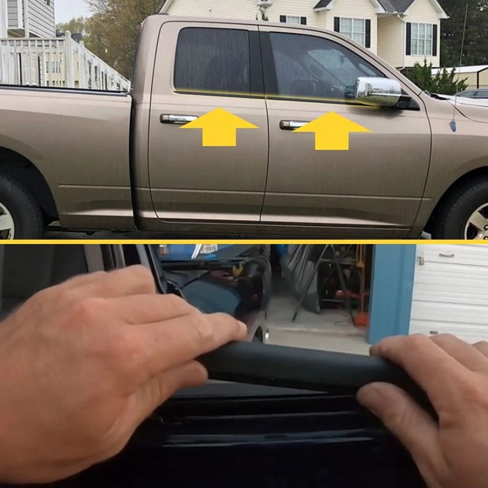 Moulding Trim Belt, Weatherstrip Window Rubber Seal, Waterproof, Noise Reduction, Durable High-Quality Automotive Seal