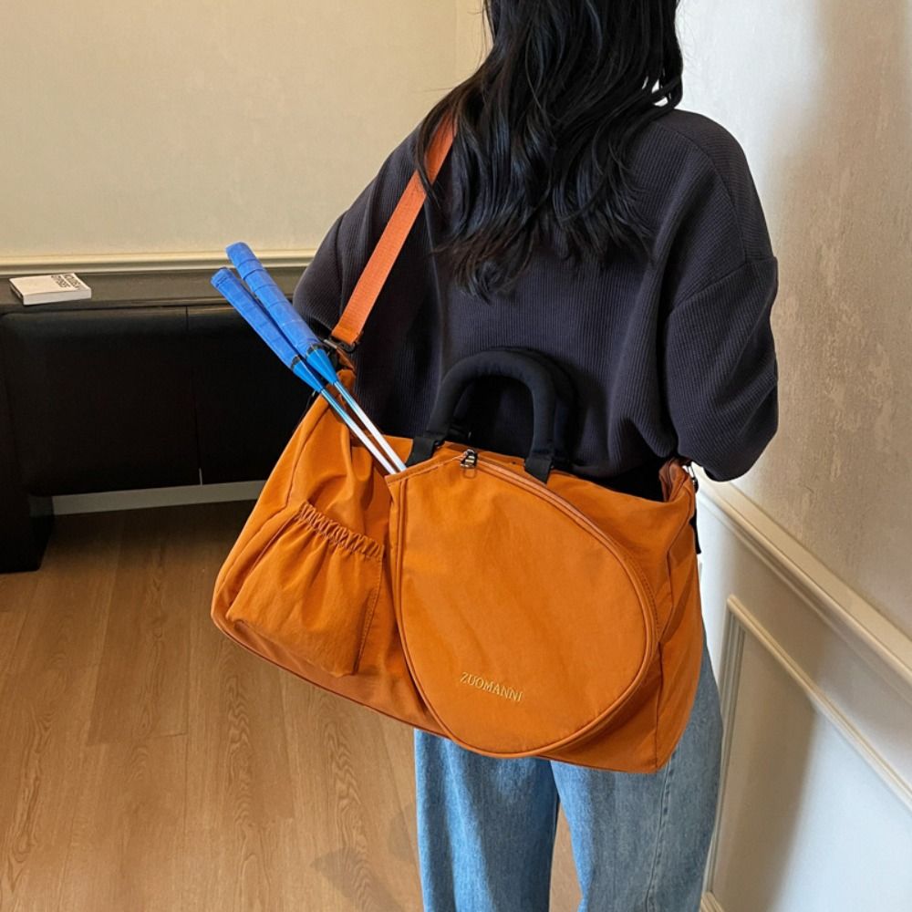 Durable Fitness Gym Handbag, Professional Badminton Rackets Bag with Dry Wet Separation