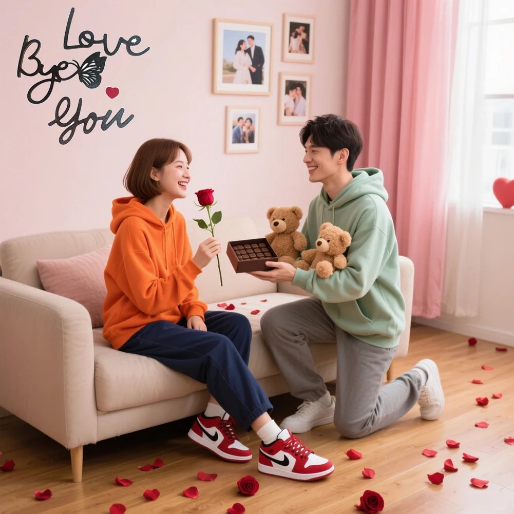 Wooden Script Wall Sign Love You Bye