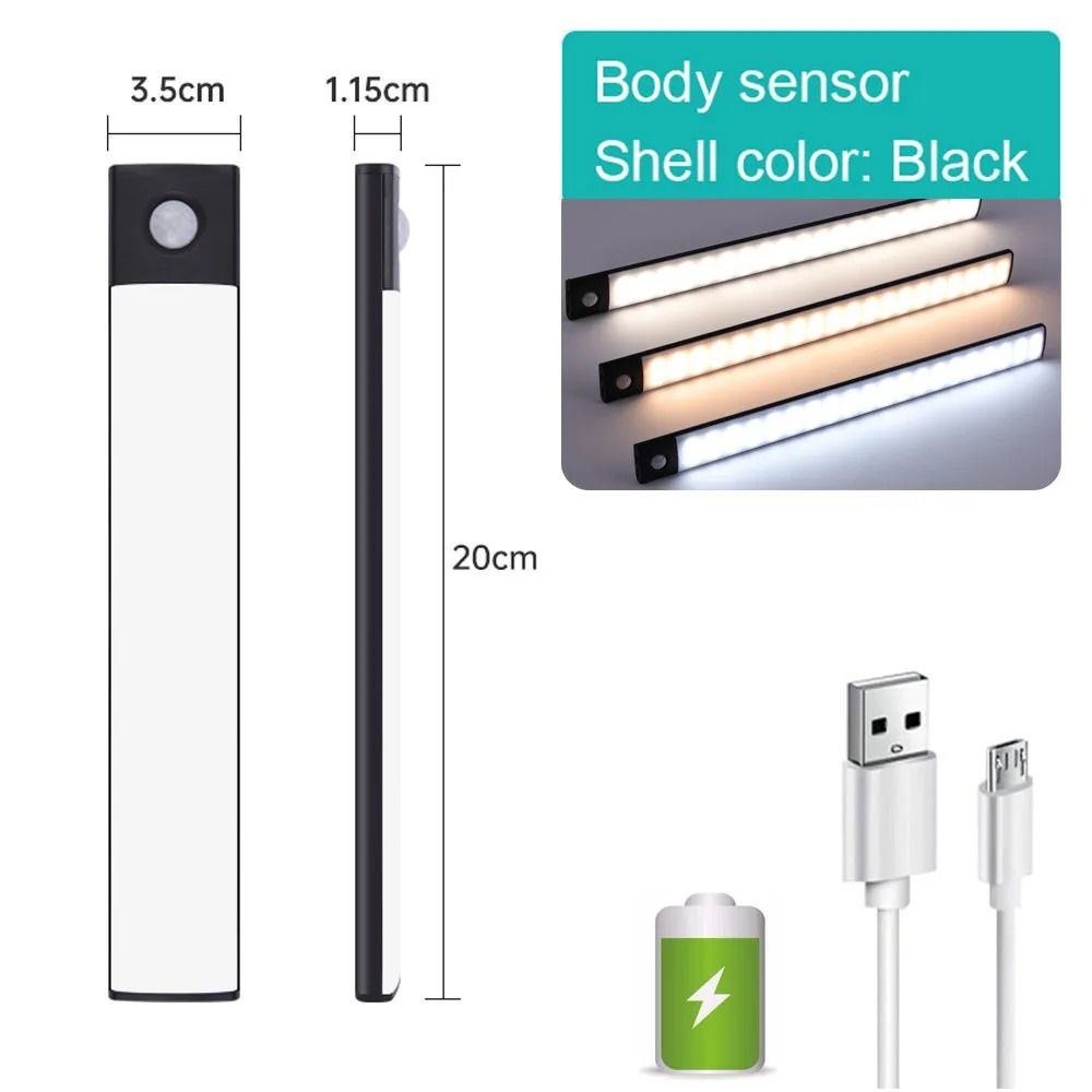 Ultra-Thin Magnetic Wireless LED Smart Night Light