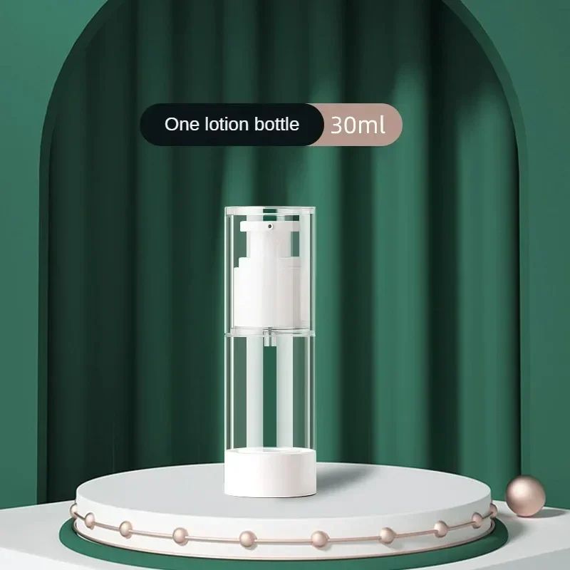 Airless Travel Pump Bottle Set – Refillable Cosmetic Cream & Lotion Dispenser (15ml/30ml/50ml)