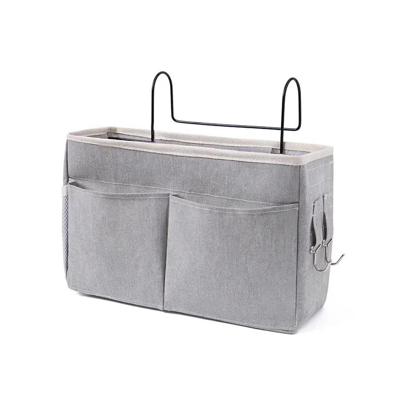 Bedside Hanging Storage Rack Bedside Organizer for Dorm and Bedroom