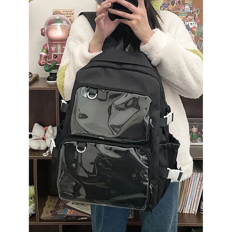 Kawaii Transparent Ita Backpack Large Capacity Anime School Bag