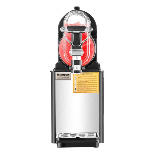 Commercial Slushy Machine Single Bowl Slush Drink Maker, Frozen Drink Machine with Temperature Control, Automatic Clean
