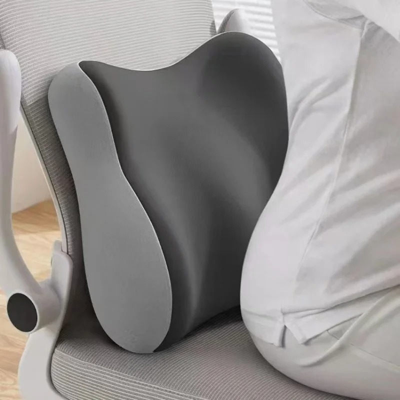 Memory Foam Car Lumbar Support, Office Chair Backrest Spinal, Ergonomic Lumbar Support Cushion, Correction Pillow