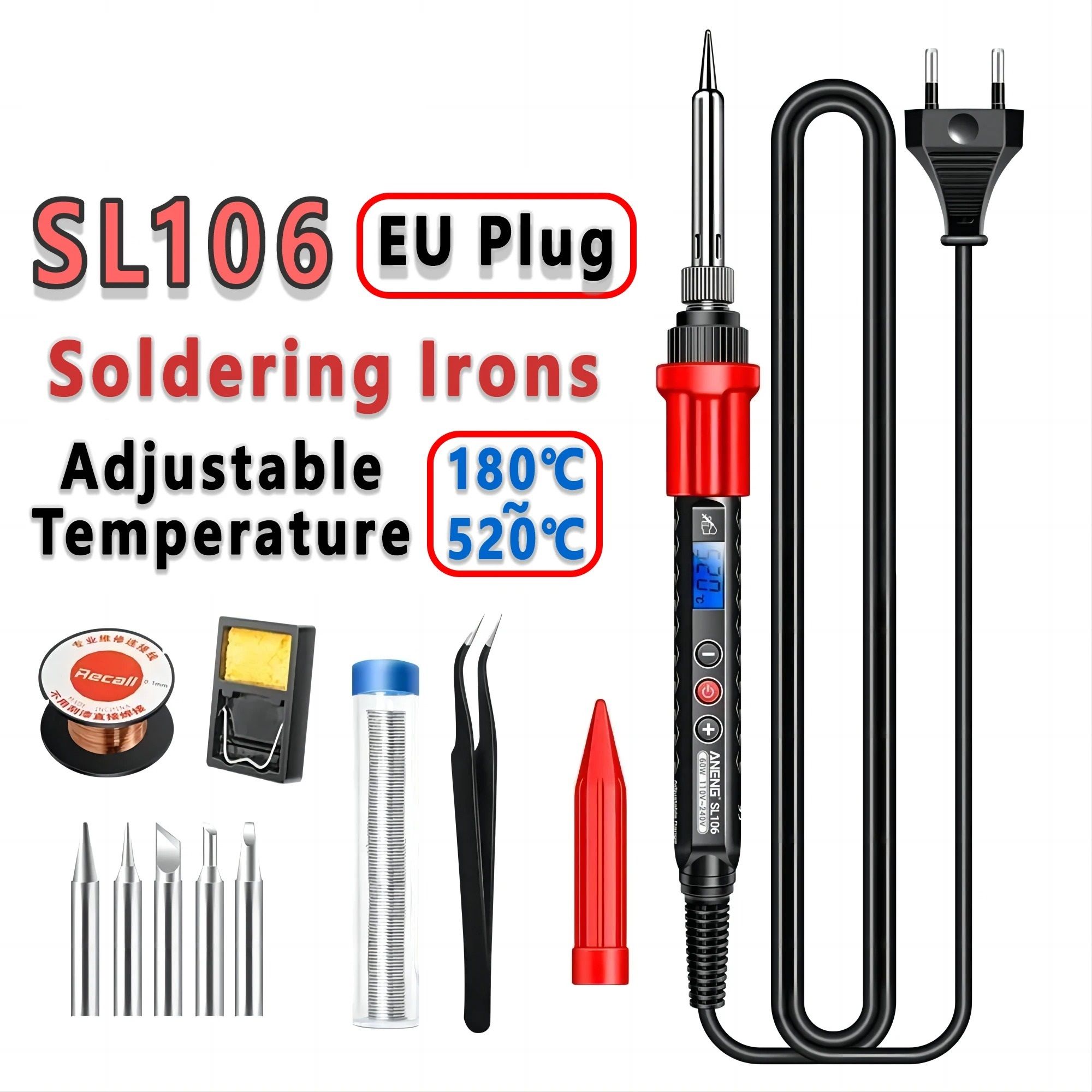 Adjustable Temperature Electric Soldering Iron Kit