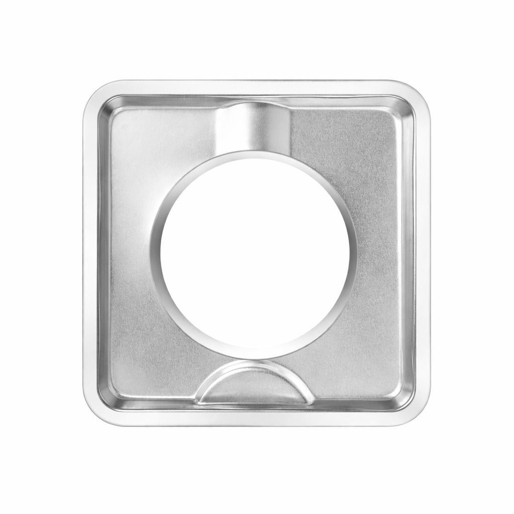 Stainless Steel Gas Range Stove Drip Pans - Square Burner Covers, Reusable