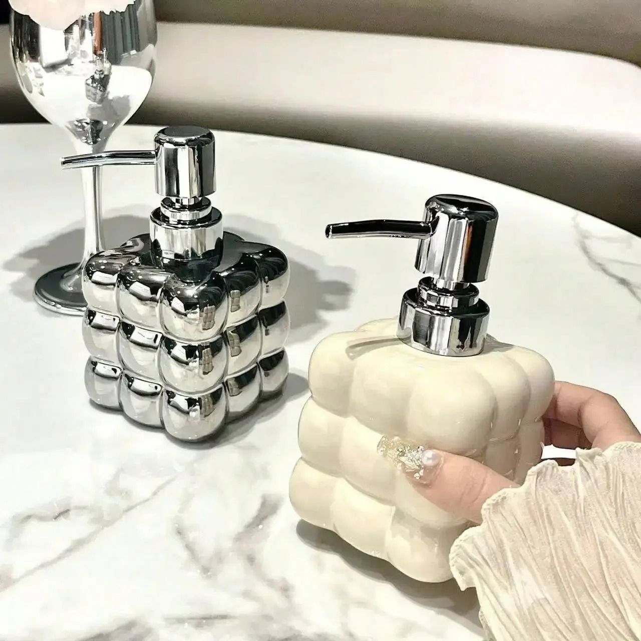 300ml Ceramic Soap Dispenser – Stylish Bathroom Bottle