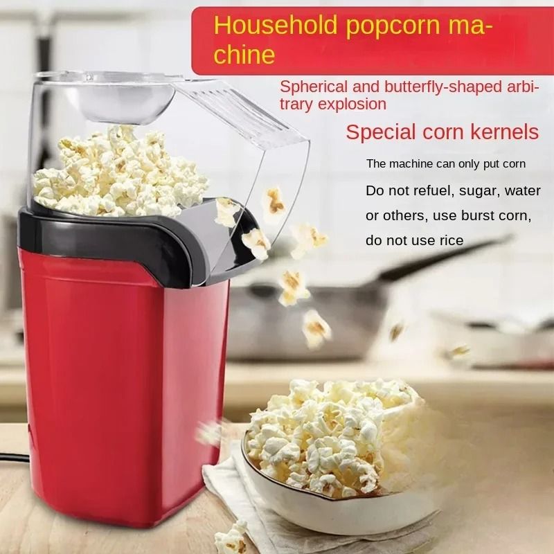 Electric Hot Air Popcorn Maker – Automatic Oil-Free Household Popper – High-Yield Snack Interaction Hub
