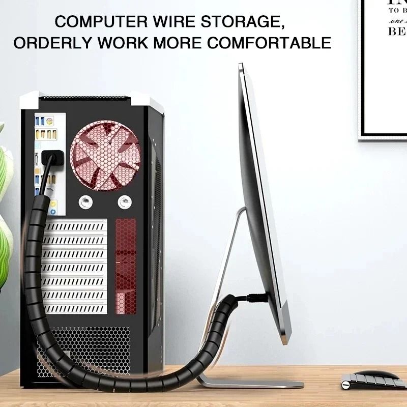 Flexible Cable Tube Sleeve – High-Performance Cord Bundler & Desk Wire Management System