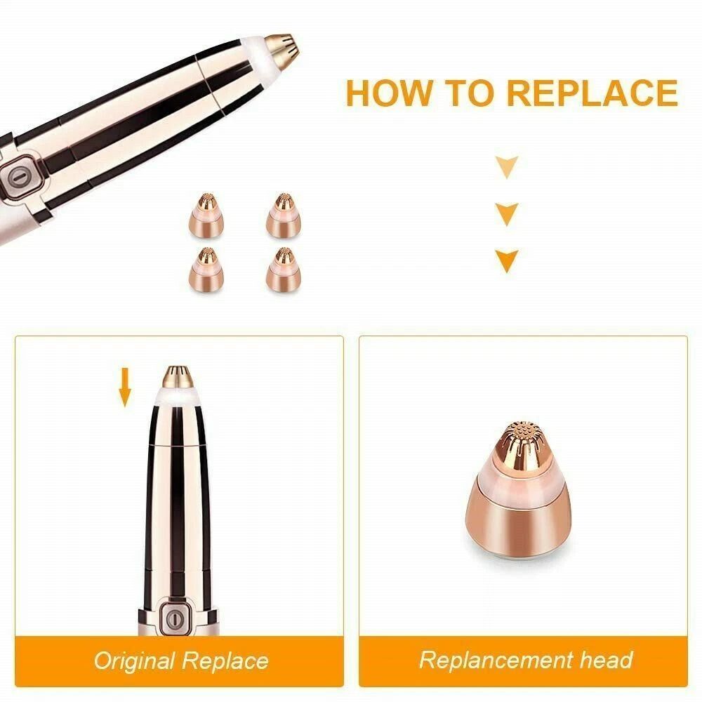 Eyebrow Trimmer Replacement Heads for Finishing Touch Flawless Precision Hair Remover
