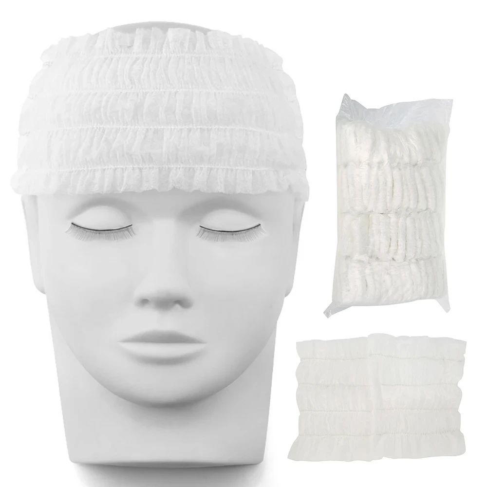 Disposable Spa Headbands Set for Facial Skincare Makeup and Salon Use