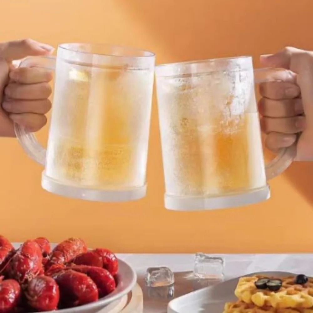 Summer Double Layer Refrigerated Ice Cup Large Capacity Beverage Mug