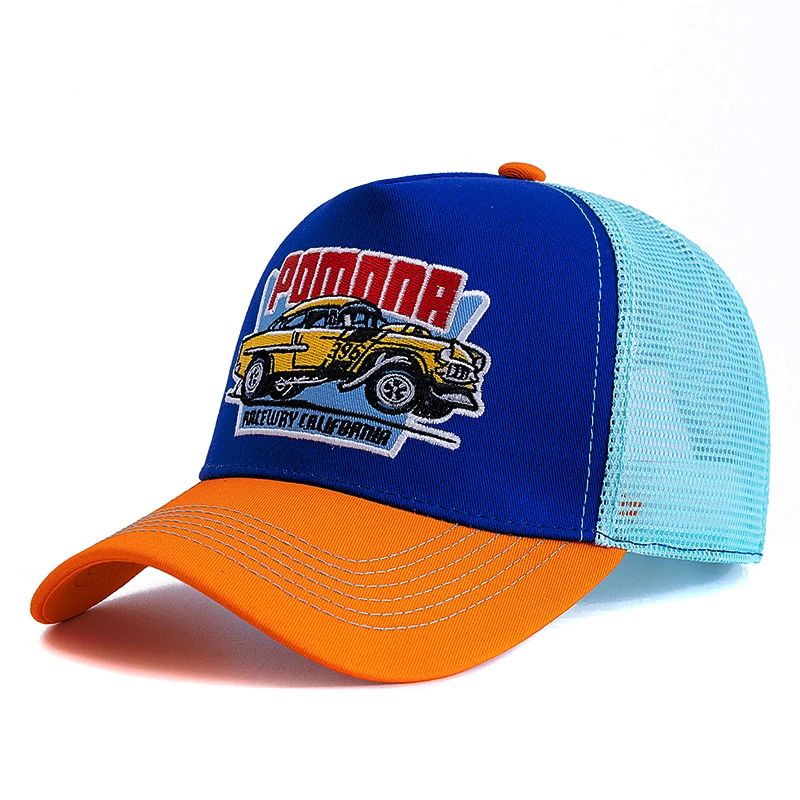 Big Truck Embroidered Mesh Trucker Hat – Adjustable Summer Fishing Snapback Cap