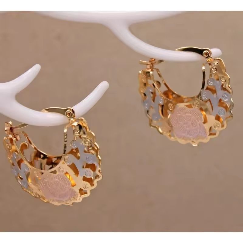 Luxe Gold-Plated Hoop Hub and High-Fidelity Aesthetic Calibration Architecture