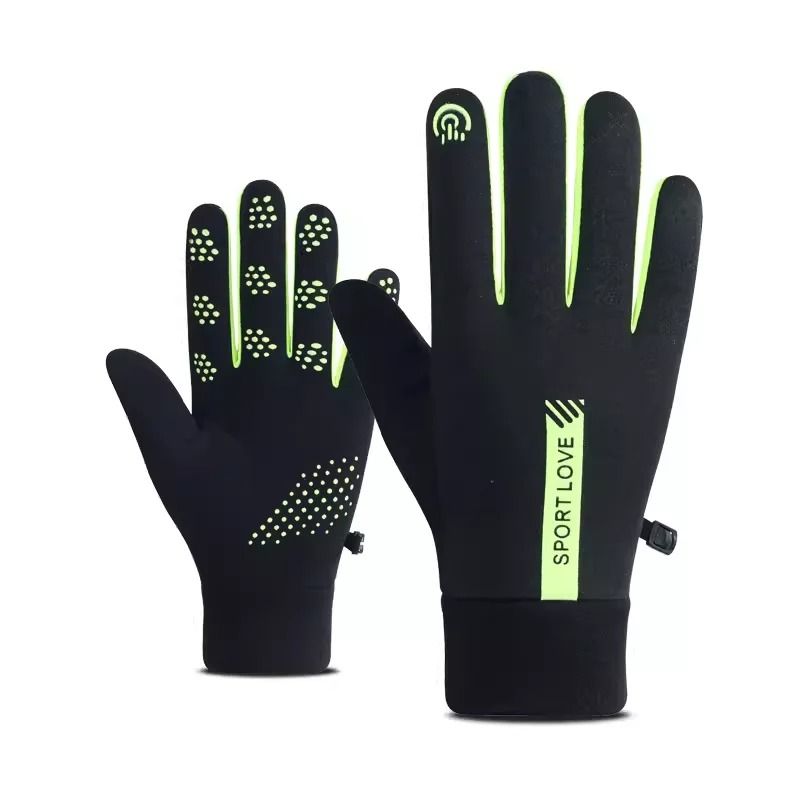 Women Autumn Winter Waterproof Anti Slip Cycling Gloves