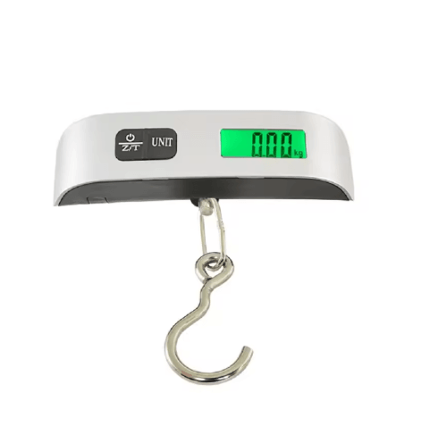 Portable Digital Luggage Scale – LCD Hanging Baggage Weight Scale up to 50kg/110lb