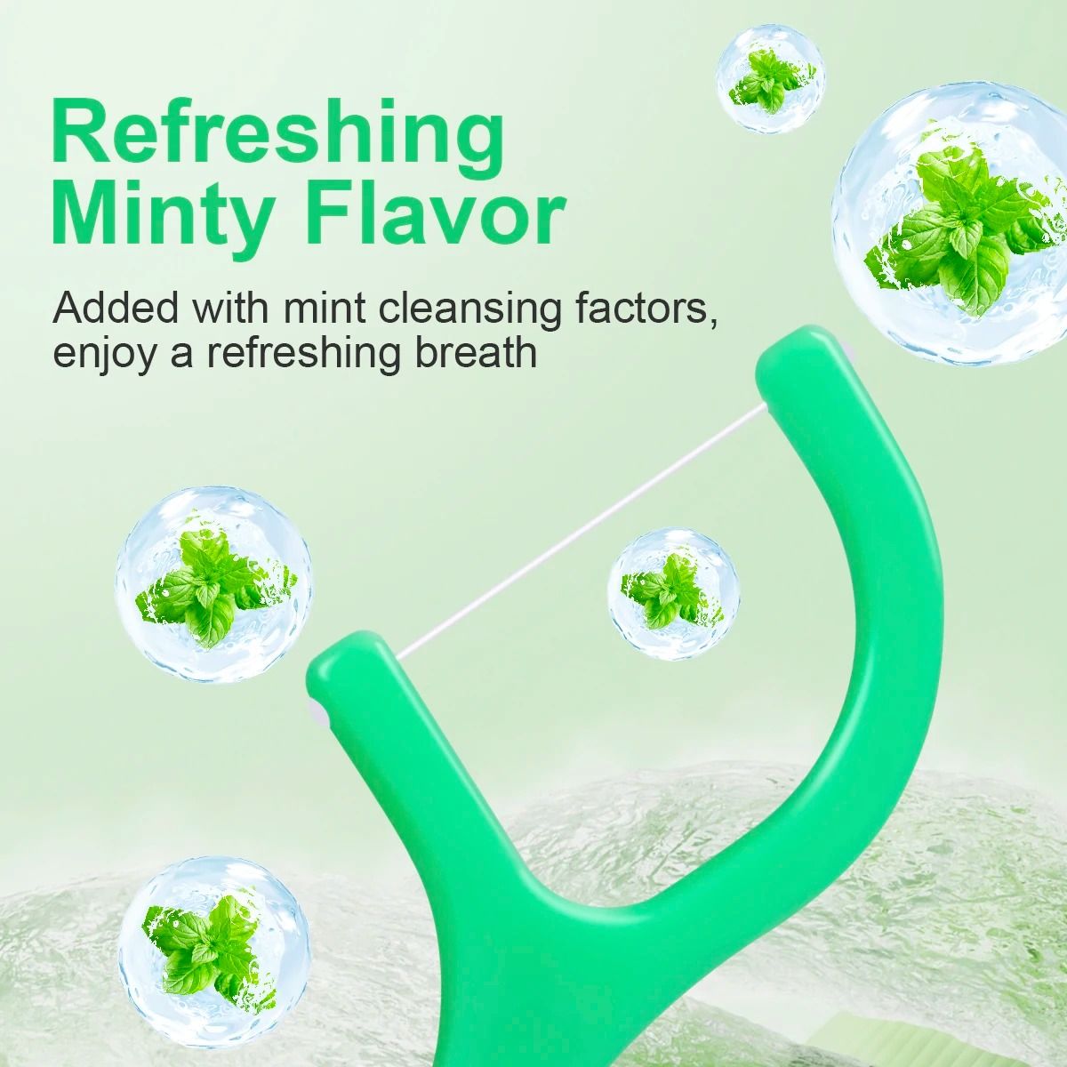Mint Portable Disposable Dental Floss Sticks