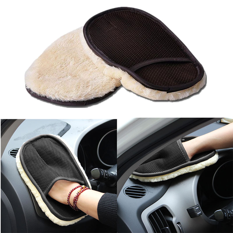 Microfiber Car Cleaning Glove Soft Wool Auto Wash Mitt for car & Motorcycle Care Paint Friendly Cleaning Tool