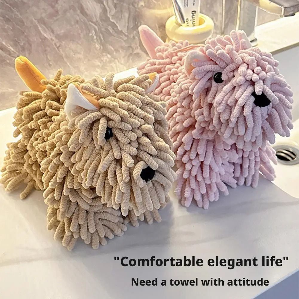 Adorable Puppy Shaped Hanging Hand Towel