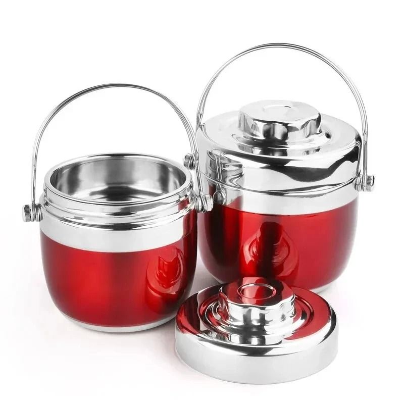 Thermal Food Jar Stainless Steel Soup Thermos with Insulated Bag Leakproof Lunch Container