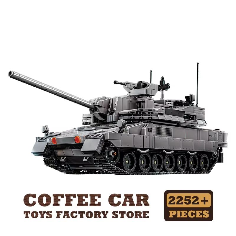 T-14 Main Battle Tank Building Blocks Set Military Model Toy