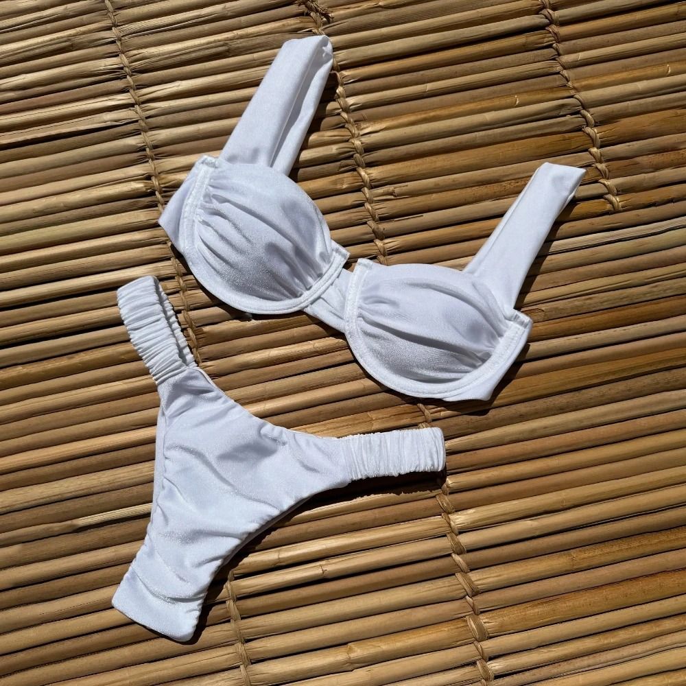 Low-Waist Brazilian Bikini Set – Push-Up Sculpting Swimwear
