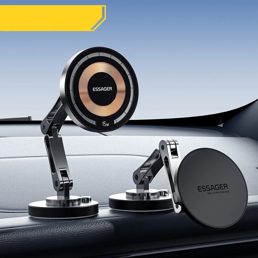 Magnetic Wireless Car Phone Holder with 15W Fast Charging